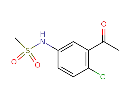 Molecular Structure of 372093-06-6 (N-(3-acetyl-4-chlorophenyl)methanesulfonamide)