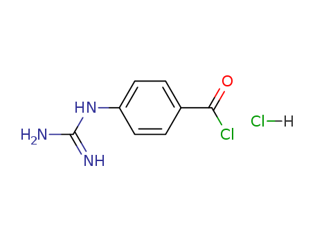 Benzoyl chloride, 4-[(aminoiminomethyl)amino]-, monohydrochloride