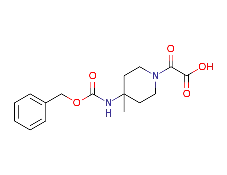 (4-benzyloxycarbonylamino-4-methyl piperidin-1-yl)-oxo-acetic acid