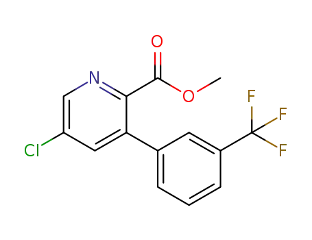 5-chloro-3-(3-trifluoromethyl-phenyl)-pyridine-2-carboxylic acid methyl ester