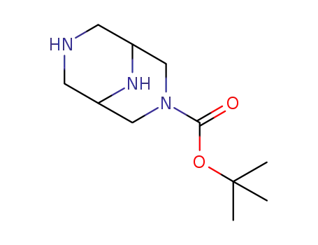 Molecular Structure of 868407-41-4 (3,7,9-Triazabicyclo[3.3.1]nonane-3-carboxylic acid, 1,1-dimethylethyl
ester)