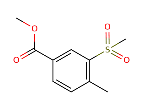 Molecular Structure of 906816-32-8 (Methyl 3-Methanesulfonyl-4-Methylbenzoate)