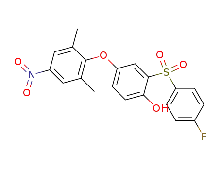 4-(2,6-dimethyl-4-nitro-phenoxy)-2-(4-fluoro-benzenesulfonyl)-phenol