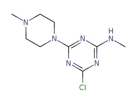 4-chloro-N-methyl-6-(4-methyl-1-piperazinyl)-1,3,5-Triazin-2-amine
