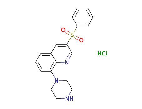 3-Phenylsulfonyl-8-(piperazin-1-yl)quinoline hydrochloride