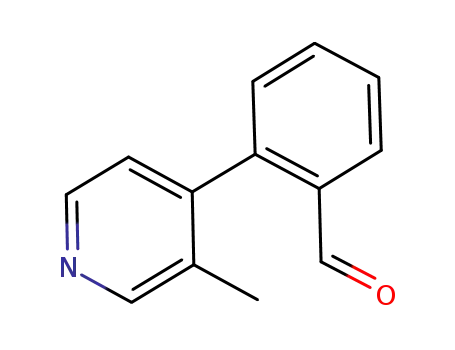 Molecular Structure of 1086561-23-0 (2-(3-methyl-pyridin-4-yl)-benzaldehyde)