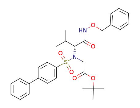 N-(4-biphenylsulfonyl)-N-tert-butoxycarbonylmethyl-O-benzyl-D-valinehydroxamic acid
