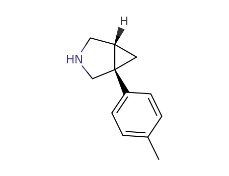 Molecular Structure of 83213-67-6 (3-Azabicyclo[3.1.0]hexane, 1-(4-methylphenyl)-, (1S,5R)-)