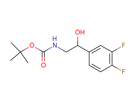 Molecular Structure of 218449-63-9 ([2-(3,4-DIFLUOROPHENYL)-2-HYDROXYETHYL]-CARBAMIC ACID 1,1-DIMETHYLETHYL ESTER)