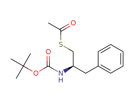 Ethanethioic acid,
S-[2-[[(1,1-dimethylethoxy)carbonyl]amino]-3-phenylpropyl] ester, (R)-