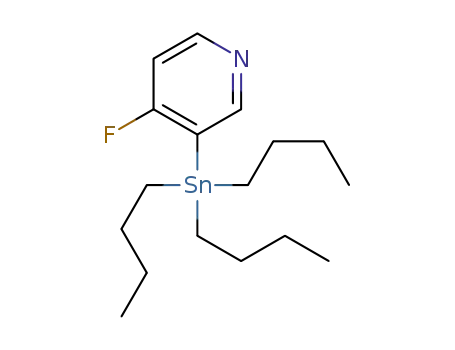 Molecular Structure of 918542-03-7 (4-Fluoro-3-(tributylstannyl)pyridine)