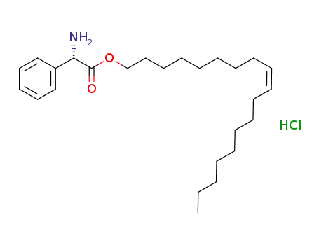 Molecular Structure of 1050481-20-3 ((S)-amino-phenyl-acetic acid octadec-9-(Z)-enyl ester hydrochloride)