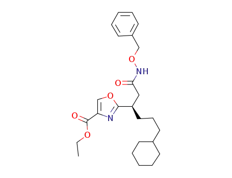 ethyl 2-((1R)-1-{2-[(benzyloxy)amino]-2-oxoethyl}-4-cyclohexylbutyl)-1,3-oxazole-4-carboxylate