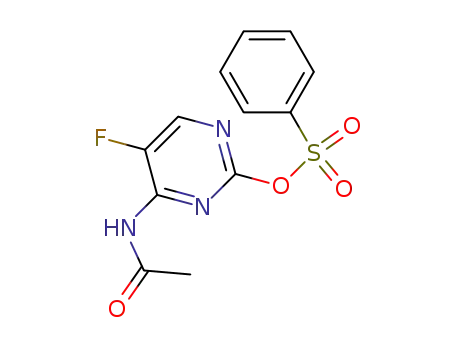 Benzenesulfonic Acid 4-acetylamino-5-fluoro-pyrimidin-2-yl Ester
