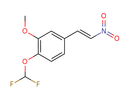 1-difluoromethoxy-2-methoxy-4-((E)-2-nitro-vinyl)-benzene