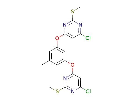 Molecular Structure of 1142360-37-9 (1,3-bis(6-chloro-2-methylpyrimidin-4-yloxy)benzene)