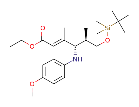 ethyl (2E,4S,5R)-6-{[tert-butyl(dimethyl)silyl]oxy}-4-[(4-methoxyphenyl)amino]-3,5-dimethylhex-2-enoate