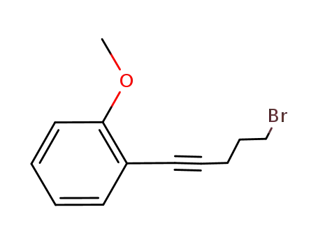 1-(5-bromo-pent-1-ynyl)-2-methoxybenzene