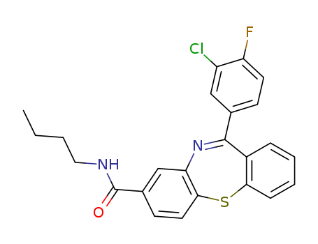 Dibenzo[b,f][1,4]thiazepine-8-carboxamide, N-butyl-11-(3-chloro-4-fluorophenyl)-