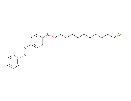 Molecular Structure of 167110-88-5 (1-Undecanethiol, 11-[4-[(1E)-phenylazo]phenoxy]-)