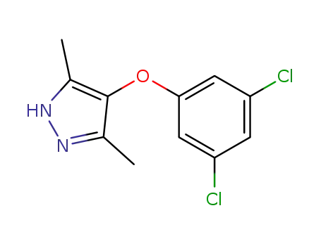 Molecular Structure of 473920-12-6 (1H-Pyrazole, 4-(3,5-dichlorophenoxy)-3,5-dimethyl-)
