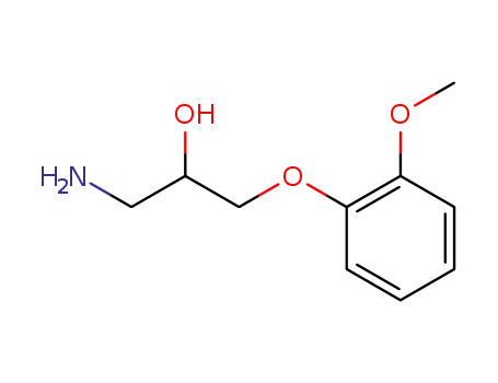 Molecular Structure of 63257-76-1 (1-AMINO-3-(2-METHOXY-PHENOXY)-PROPAN-2-OL)