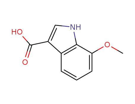 Molecular Structure of 128717-77-1 (7-METHOXY-1H-INDOLE-3-CARBOXYLIC ACID)