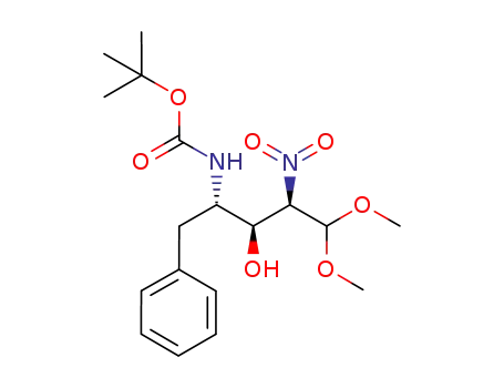tert-butyl (2S,3S,4R)-3-hydroxy-5,5-dimethoxy-4-nitro-1-phenylpentan-2-ylcarbamate