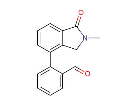Molecular Structure of 1042722-39-3 (2-(2-methyl-1-oxoisoindolin-4-yl)benzaldehyde)