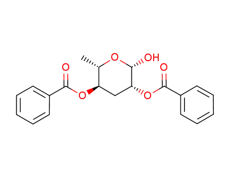Molecular Structure of 104768-14-1 (2,4-di-O-benzoyl ascarylose)