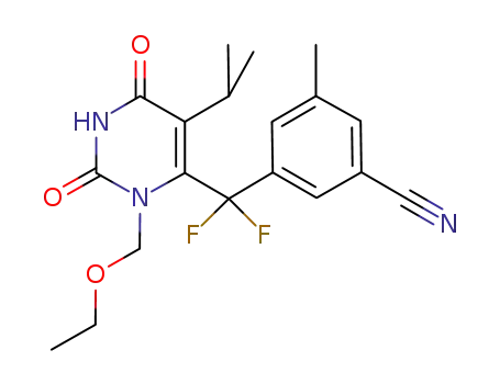 C<sub>19</sub>H<sub>21</sub>F<sub>2</sub>N<sub>3</sub>O<sub>3</sub>