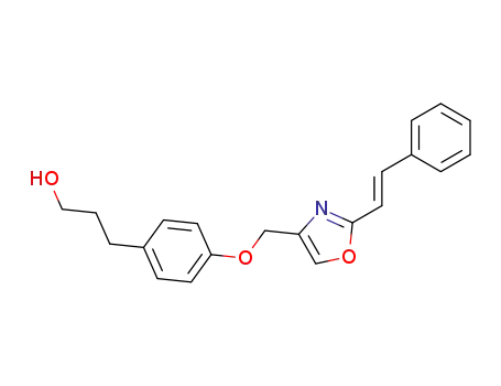 3-[4-[2-[(E)-2-phenylethenyl]-4-oxazolylmethoxy]phenyl] propanol