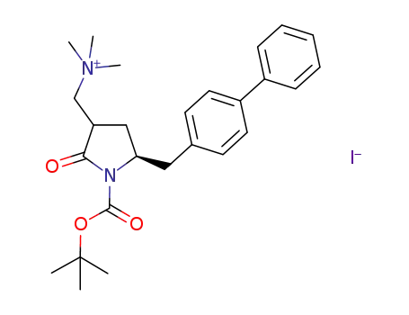 ((3R/S,5S)-5-biphenyl-4-ylmethyl-1-tert-butoxycarbonyl-2-oxo-pyrrolidin-3-ylmethyl)trimethylammonium iodide