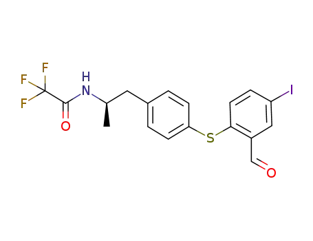 2,2,2-trifluoro-N-[(1R)-2-[4-[(2-formyl-4-iodophenyl)thio]phenyl]-1-methylethyl]acetamide