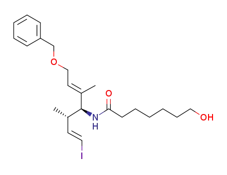N-{(1S,2E)-4-(benzyloxy)-1-[(1S,2E)-3-iodo-1-methylprop-2-en-1-yl]-2-methylbut-2-en-1-yl}-7-hydroxyheptaneamide