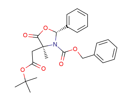 (2R,4S)-3-<(Benzyloxy)carbonyl>-4-(<(tert-butyloxy)carbonyl>methyl)-4-methyl-2-phenyl-1,3-oxazolidin-5-one