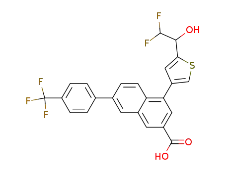 4-[5-(2,2-difluoro-1-hydroxyethyl)-3-thienyl]-7-[4-(trifluoromethyl)phenyl]-2-naphthoic acid