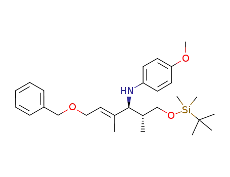 N-[(1S,2E)-4-(benzyloxy)-1-((1R)-2-{[tert-butyl(dimethyl)silyl]oxy}-1-methylethyl)-2-methylbut-2-en-1-yl]-4-methoxyaniline