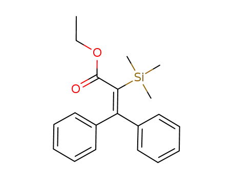 Molecular Structure of 110046-19-0 (3,3-diphenyl-2-(trimethylsilyl)-2-propenoic acid ethyl ester)