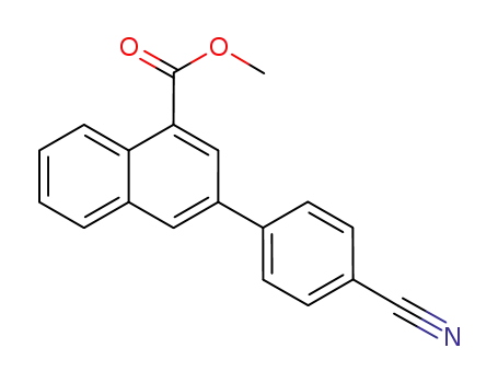 3-(4-cyano-phenyl)-naphthalene-1-carboxylic acid methyl ester
