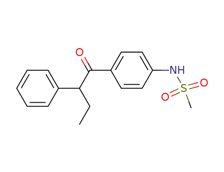 Molecular Structure of 58233-94-6 (4'-(1-Oxo-2-phenylbutyl)methanesulfonanilide)