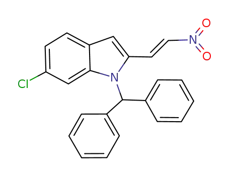 6-chloro-1-(diphenylmethyl)-2-[(E)-2-nitrovinyl]-1H-indole