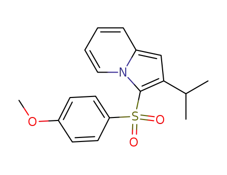 2-isopropyl 3-p-methoxyphenylsulfonyl indolizine