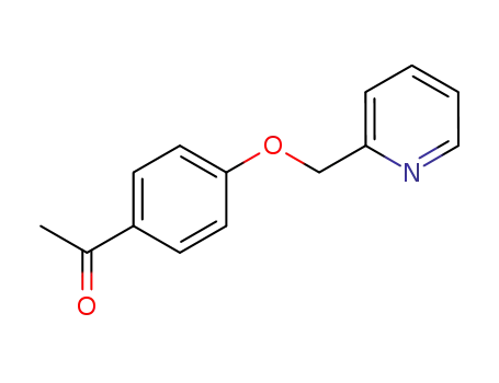 Molecular Structure of 50596-33-3 (4-((2-Pyridinyl)-methoxy)acetophenone)