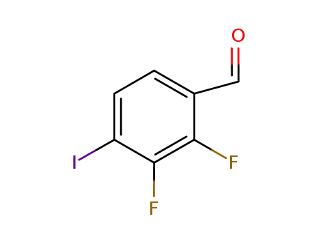 Molecular Structure of 885590-99-8 (2,3-DIFLUORO-4-IODOBENZALDEHYDE)