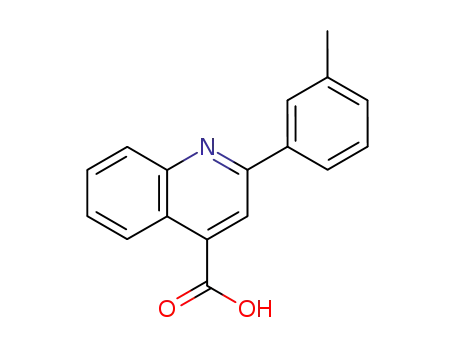 Molecular Structure of 20389-04-2 (2-M-TOLYL-QUINOLINE-4-CARBOXYLIC ACID)