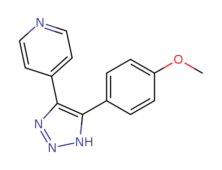 Pyridine, 4-[4-(4-methoxyphenyl)-1H-1,2,3-triazol-5-yl]-