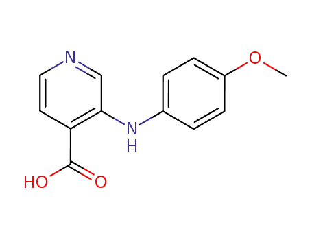 Molecular Structure of 117208-71-6 (4-Pyridinecarboxylic acid, 3-[(4-methoxyphenyl)amino]-)