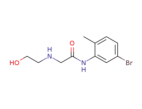 Molecular Structure of 1146412-41-0 (N<sub>1</sub>-(5-bromo-2-methylphenyl)-N<sub>2</sub>-(2-hydroxyethyl)glycinamide)