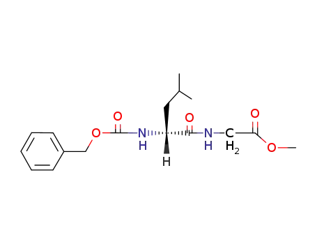 Glycine, N-[N-[(phenylmethoxy)carbonyl]-D-leucyl]-, methyl ester